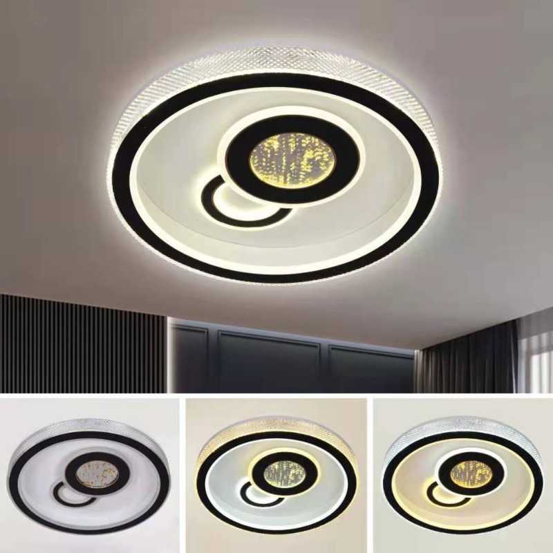 Lustra LED Frunz? de aur cu Telecomanda wifi 2.4G lumina/rece/calda/neutra intensitate reglabila
