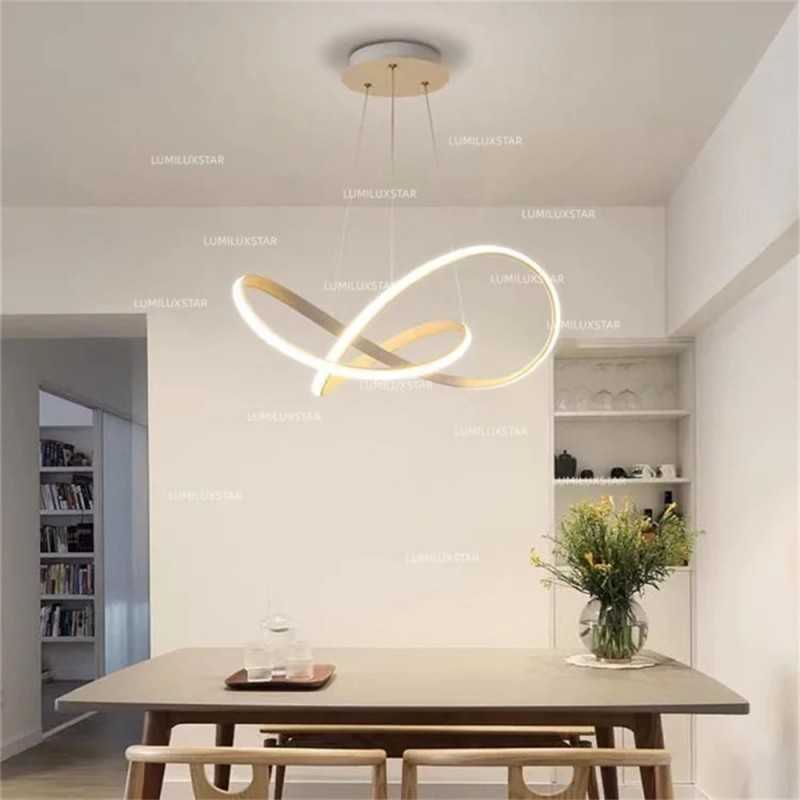 Lustra LED Infinite cu Telecomanda wifi 2.4G lumina/rece/calda/neutra intensitate reglabila