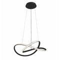 Lustra LED Infinity Cristal Negru cu Telecomanda wifi 2.4G cu lumina/rece/calda/neutra intensitate reglabila