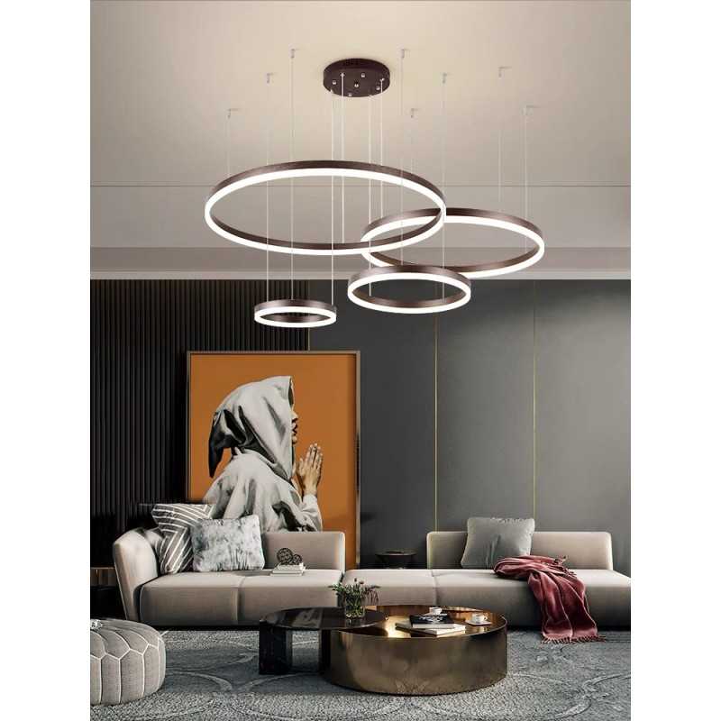 Lustra LED Maro 4 cecuri 60cm+50cm+40cm+30cm cu Telecomanda wifi 2.4G lumina/rece/calda/neutra intensitate reglabila