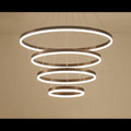 Lustra LED Maro Minimalist Ring cu Telecomanda wifi 2.4G Maro lumina/rece/calda/neutra intensitate reglabila