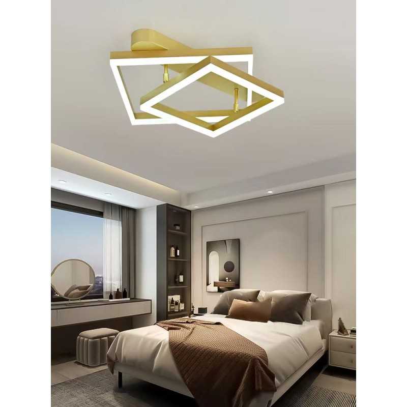 Lustra LED Minimalist cu Telecomanda wifi 2.4G lumina/rece/calda/neutra intensitate reglabila
