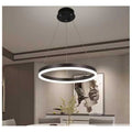 Lustra LED Minimalist Ring cu Telecomanda wifi 2.4G Maro lumina/rece/calda/neutra intensitate reglabila