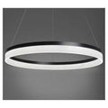 Lustra LED Minimalist Ring cu Telecomanda wifi 2.4G Negru lumina/rece/calda/neutra intensitate reglabila