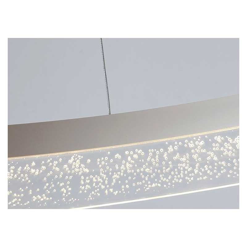 Lustra LED Minimalist, Ring, Transparent Bubbles cu Telecomanda wifi 2.4G cu lumina/rece/calda/neutra intensitate reglabila