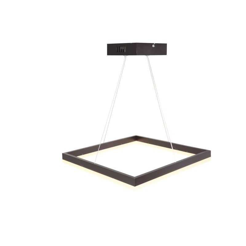 Lustra LED Minimalist Square cu Telecomanda wifi 2.4G 45cm Maro lumina/rece/calda/neutra intensitate reglabila