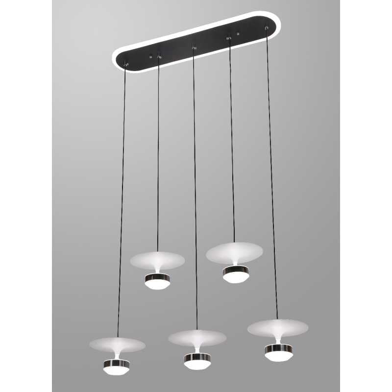 Lustra LED Modern cu Telecomanda wifi 2.4G cu lumina/rece/calda/neutra intensitate reglabila
