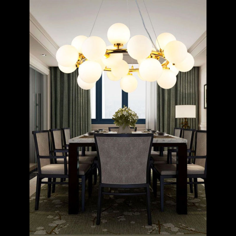 Lustra LED Modern Nordic Pendant Lights Ball cu 25Buc Glob