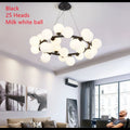 Lustra LED Modern Nordic Pendant Lights Ball cu 25Buc Glob