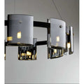 Lustra LED Modern Polish GOLD BLACK Glass G9 X 9