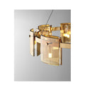Lustra LED Modern Polish GOLD Glass G9 X 9