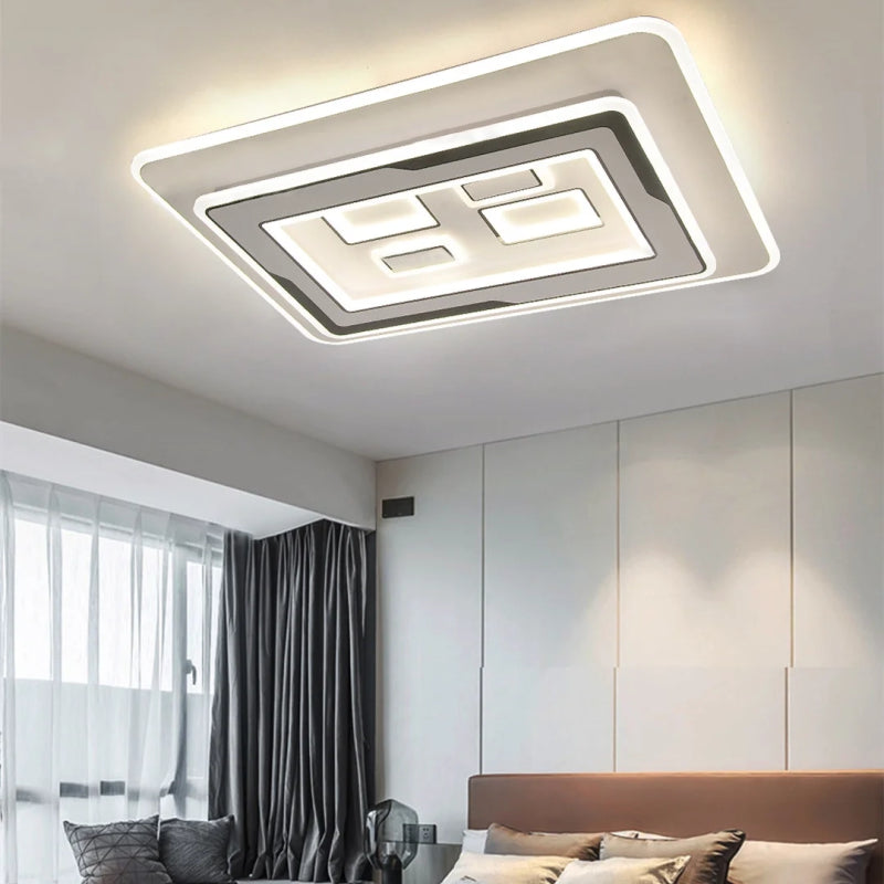 Lustra LED Moderna cu Telecomanda wifi 2.4G lumina/rece/calda/neutra intensitate reglabila 65X45cm