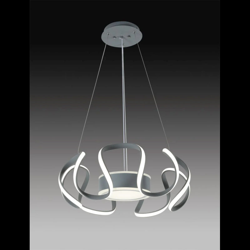 Lustra LED Moderna cu Telecomanda wifi 2.4G lumina/rece/calda/neutra intensitate reglabila GRI
