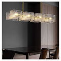Lustra LED Moderna Luxury Sticla Valuri De Apa E14 x 8