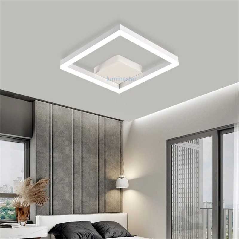 Lustra LED Moterna cu Telecomanda wifi 2.4G lumina/rece/calda/neutra intensitate reglabila ALB