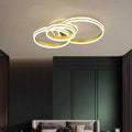 Lustra LED Moterna cu Telecomanda wifi 2.4G lumina/rece/calda/neutra intensitate reglabila Auriu