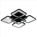 Lustra LED Neagra cu Telecomanda wifi 2.4G cu 3 functii lumina/rece/calda/neutra