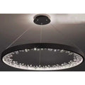 Lustra LED Negru cu Telecomanda wifi 2.4G 45cm lumina/rece/calda/neutra intensitate reglabila