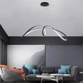 Lustra LED Negru cu Telecomanda wifi 2.4G lumina/rece/calda/neutra intensitate reglabila Neagra
