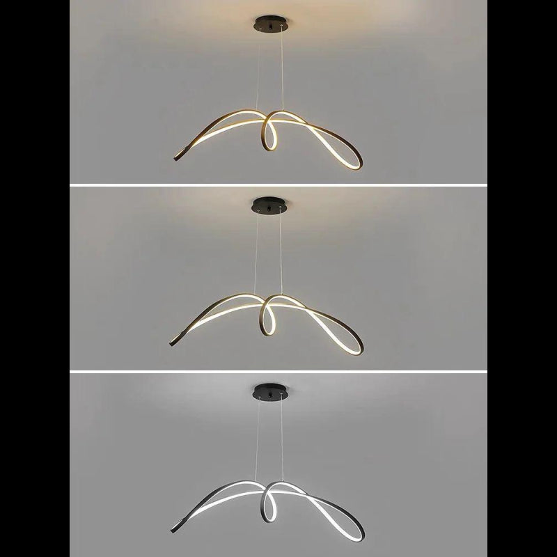 Lustra LED Negru cu Telecomanda wifi 2.4G lumina/rece/calda/neutra intensitate reglabila Neagra