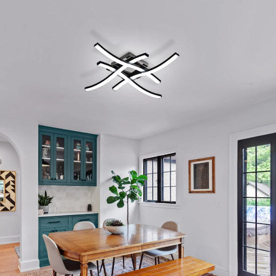 Lustra LED Negru D35CM 28W cu 3 functii lumina calda/rece/neutra