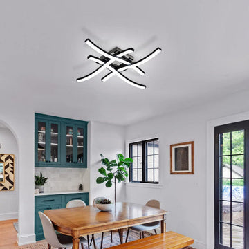 Lustra LED Negru D35CM 28W cu 3 functii lumina calda/rece/neutra