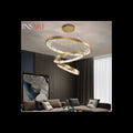 Lustra LED Negru D40+60+80cm cu Telecomanda wifi 2.4G 45cm lumina/rece/calda/neutra intensitate reglabila