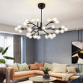 Lustra LED Negru Mordern Molecular G4 2W x 25Buc Lumina neutra Becuri nu inclus