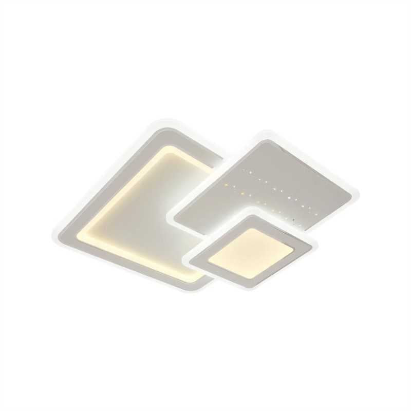 Lustra LED Patrate cu Telecomanda wifi 50cm 2.4G lumina/rece/calda/neutra intensitate reglabila