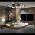 Lustra LED Patrate Maro cu Telecomanda wifi 2.4G cu lumina/rece/calda/neutra intensitate reglabila