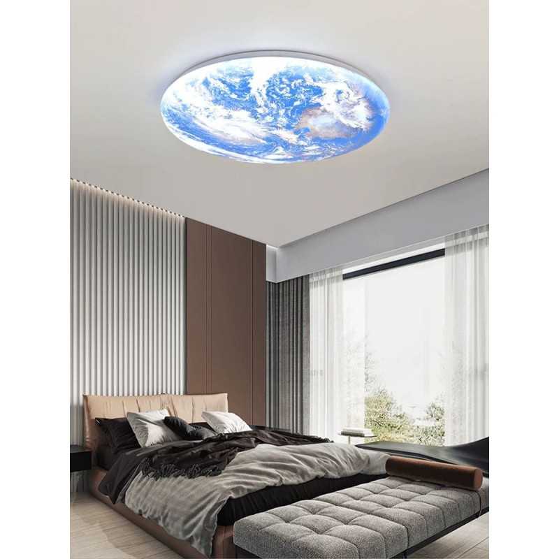 Lustra LED Plafoniera, D30cm Pamant, 24W lumina calda ,rece si neutra