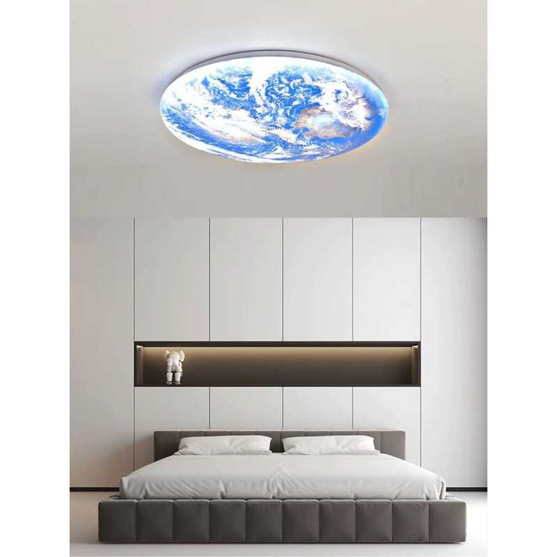 Lustra LED Plafoniera, D30cm Pamant, 24W lumina calda ,rece si neutra