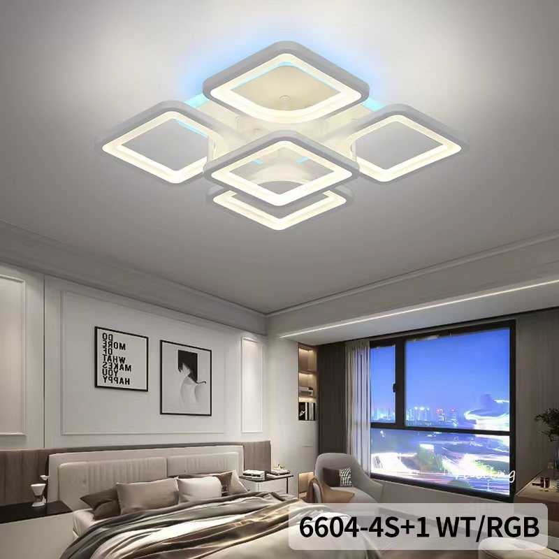 Lustra LED RGB cu Telecomanda wifi 2.4G cu lumina/rece/calda/neutra intensitate reglabila
