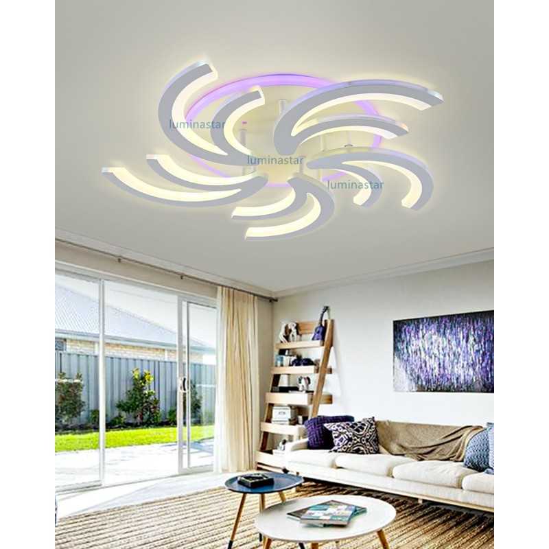 Lustra LED RGB cu Telecomanda wifi 2.4G lumina/rece/calda/neutra intensitate reglabila