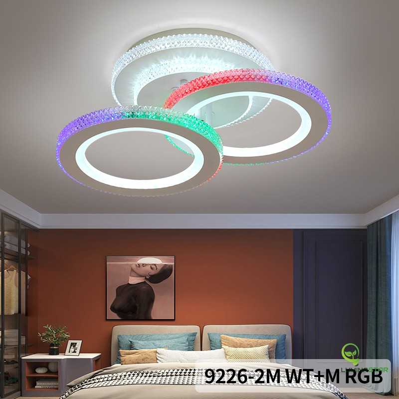 Lustra LED RGB Digital Smart cu Telecomanda wifi 2.4G lumina/rece/calda/neutra intensitate reglabila