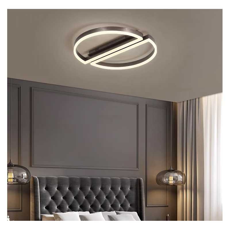 Lustra LED Rotund Maro cu Telecomanda wifi 52cm 2.4G lumina/rece/calda/neutra intensitate reglabila