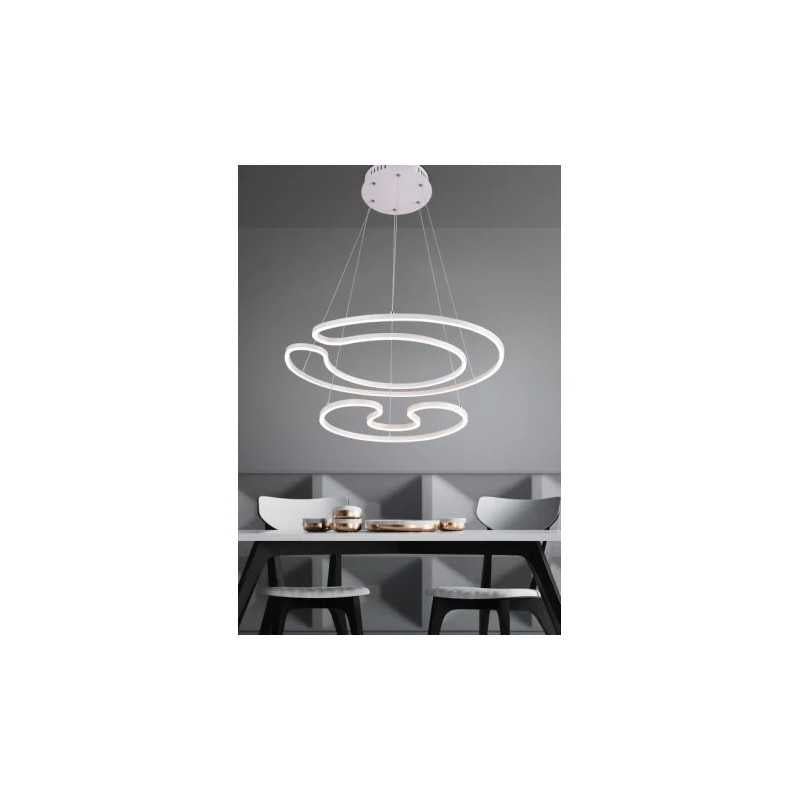 Lustra LED Witty Telecomanda wifi 2.4G lumina/rece/calda/neutra intensitate reglabila