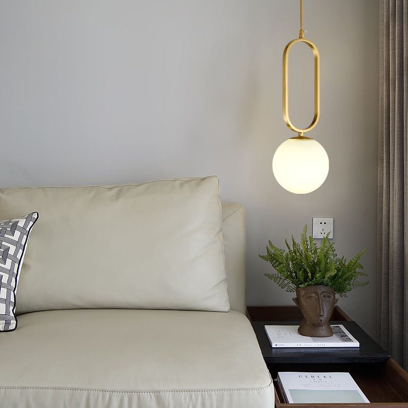 LUSTRA Nordic Luxury Glob Alb Corp Cupru E27 x 1