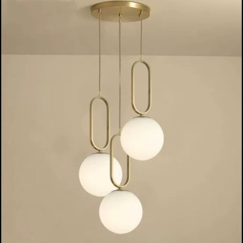 LUSTRA Nordic Luxury Glob Alb Corp Cupru E27 x 3