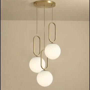 LUSTRA Nordic Luxury Glob Alb Corp Cupru E27 x 3