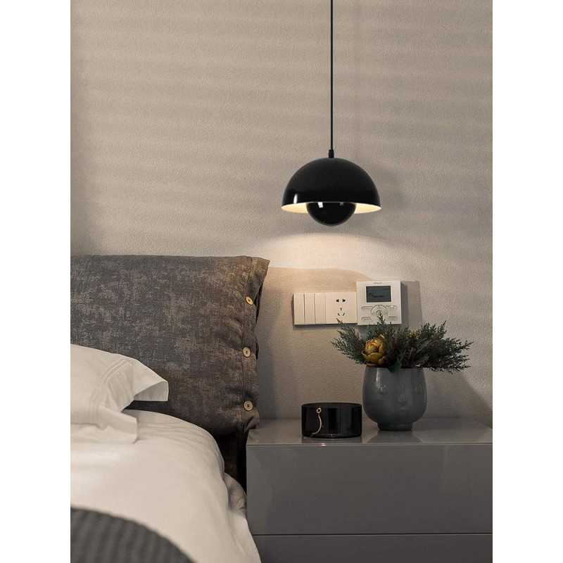 Lustra Pe Cablu BLACK E27 maxim 60w/bec Metal Diametru23cm