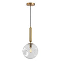 Lustra Pe Cablu E27 cu Glob Transparent STicla
