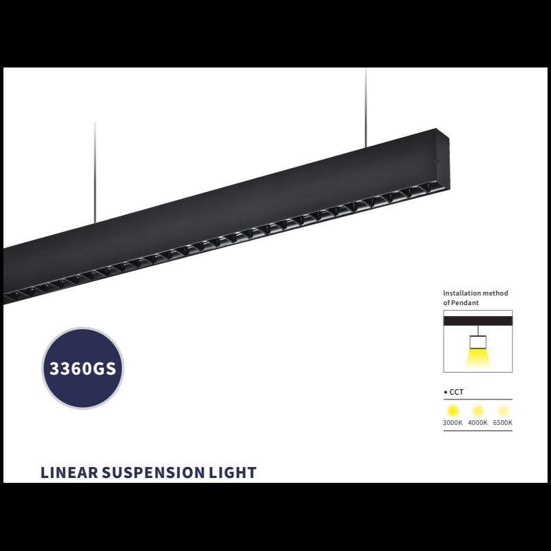 Lustra pe cablu F?r? str?lucire 40W 120cm 4000k lumina neutra 3600lm