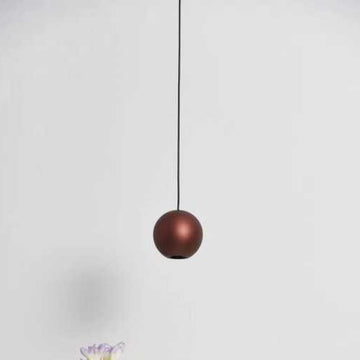 Lustra pendul glob magnetic metal Red 5W cu LED 4000K