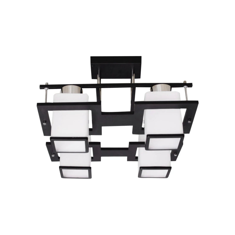 LUSTRA RUSTIC CU LEMN S088/4 e27*4 maxim 60w/bec