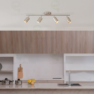 Lustra ,Spot LED 58cm Crom Gu10 ,4x10w(maxim),de Perete si Tavan ,220V