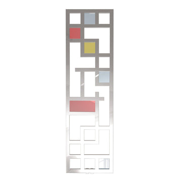 Calorifer decorativ cromat 490/1690 mm MAZE GLASS (include kit de instalare)