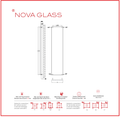 CALORIFER NOVA GLASS 1800*06 RAL 9010 + KIT Textured Beige Radox 1001 TEXT - imagine 10