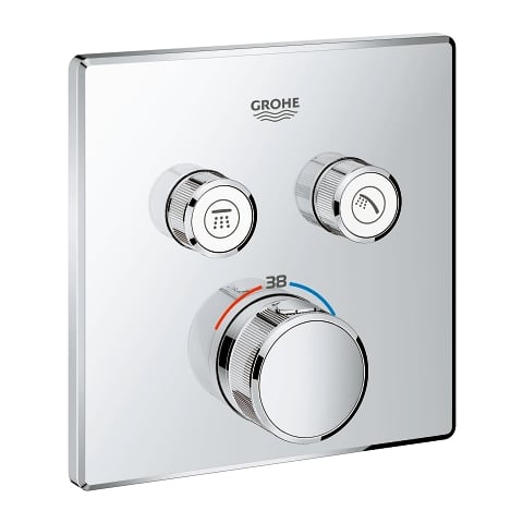 ORNAMENT PATRAT SMART CONTROL TERMOSTATAT 2 VALVE CROM