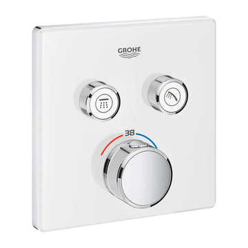 ORNAMENT PATRAT SMART CONTROL TERMOSTATAT 2 VALVE CROM-ALB